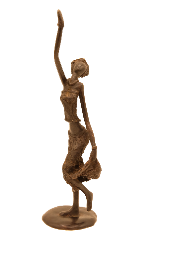 Estatua de una Mujer Bailando Mano Hacia Arriba (Bronce) (copia)